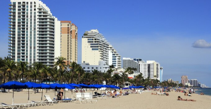 Fort Lauderdale Beach Florida Near Miami